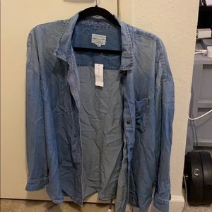 American Eagle denim look top